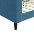 Sofá cama sin colchón terciopelo azul 90x200