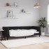 Sofá cama sin colchón terciopelo negro 80x200