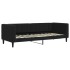Sofá cama sin colchón terciopelo negro 80x200