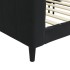 Sofá cama sin colchón terciopelo negro 80x200