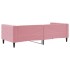 Sofá cama sin colchón terciopelo rosa 90x200