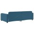 Sofá cama sin colchón terciopelo azul 100x200