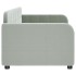 Sofá cama sin colchón terciopelo gris claro 80x200