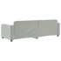 Sofá cama sin colchón terciopelo gris claro 80x200