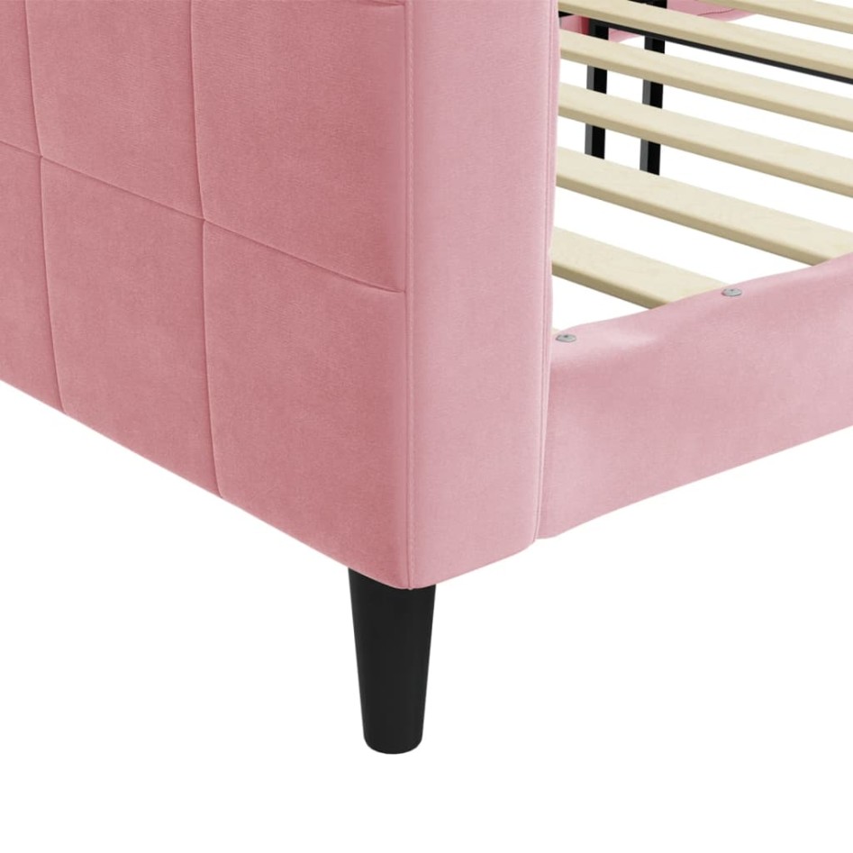 Sofá cama terciopelo rosa 100x200