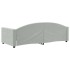 Sofá cama sin colchón terciopelo gris claro 90x190
