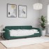 Sofá cama sin colchón terciopelo verde oscuro 80x200