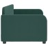 Sofá cama sin colchón terciopelo verde oscuro 80x200