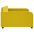 Sofá cama sin colchón terciopelo amarillo 100x200