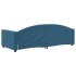 Sofá cama sin colchón terciopelo azul 90x200