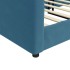 Sofá cama sin colchón terciopelo azul 90x200