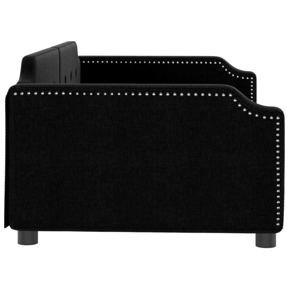 Sofá cama sin colchón tela negro 100x200
