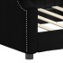 Sofá cama sin colchón tela negro 100x200