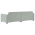 Sofá cama sin colchón terciopelo gris claro 90x200