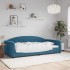 Sofá cama sin colchón terciopelo azul 100x200