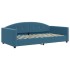 Sofá cama sin colchón terciopelo azul 100x200