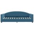 Sofá cama sin colchón terciopelo azul 100x200