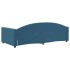 Sofá cama sin colchón terciopelo azul 100x200