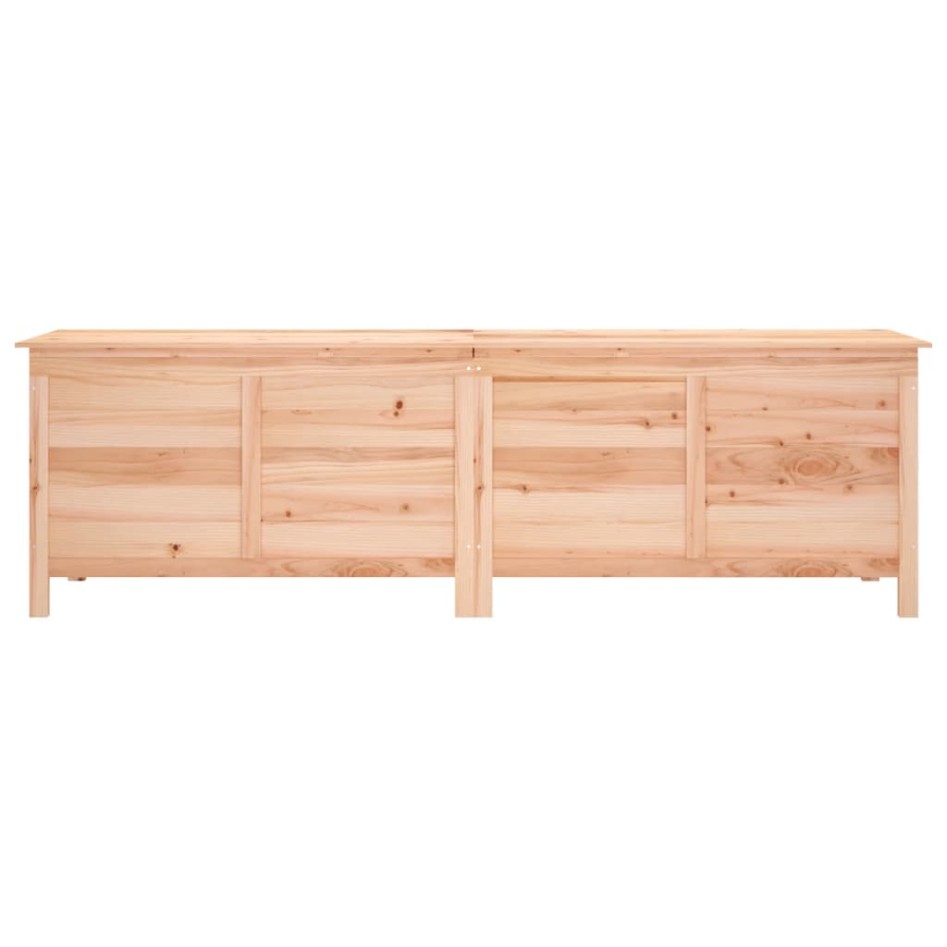 Arcón de jardín madera maciza abeto 198,5x50x56,5