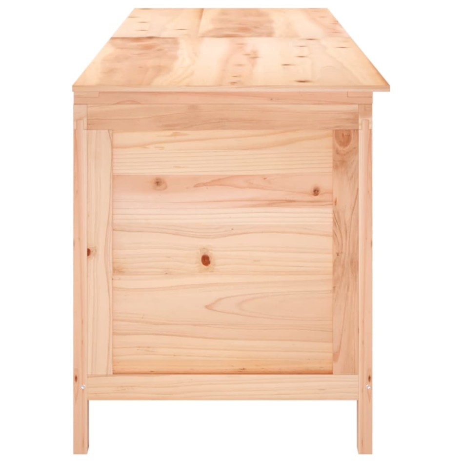 Arcón de jardín madera maciza abeto 198,5x50x56,5