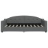 Sofá cama sin colchón tela gris oscuro 90x190