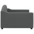 Sofá cama sin colchón tela gris oscuro 90x190