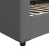 Sofá cama sin colchón tela gris oscuro 90x190
