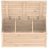 Baúl de jardín madera maciza de pino 101x50,5x46,5