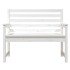 Banco de jardín madera maciza pino blanco 109x48x91,5