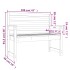Banco de jardín madera maciza pino blanco 109x48x91,5