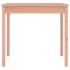 Mesa de jardín madera maciza abeto de Douglas 121x82,5x76