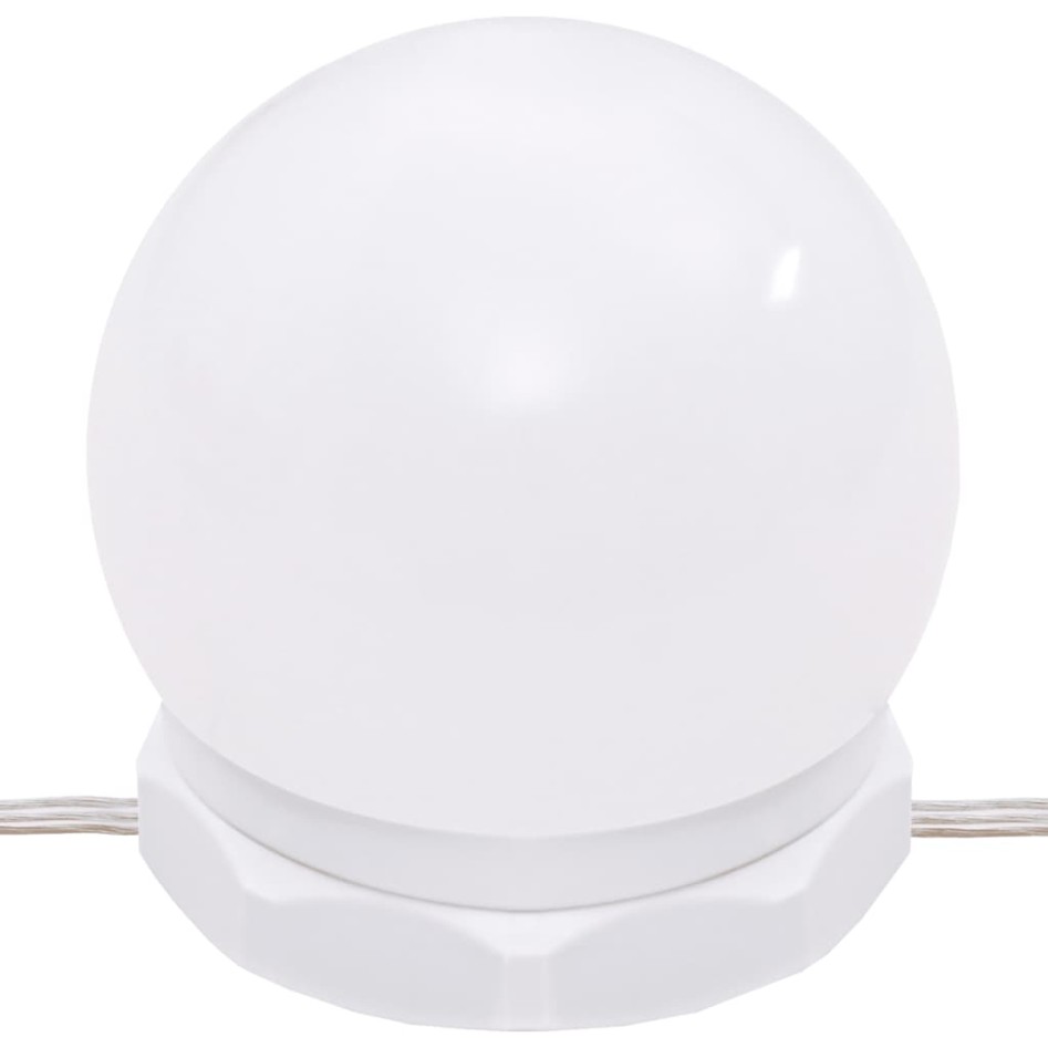 Tocador con luces LED blanco brillante 96x40x142