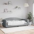 Sofá cama sin colchón tela gris claro 90x190