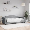 Sofá cama sin colchón tela gris claro 90x190 cm