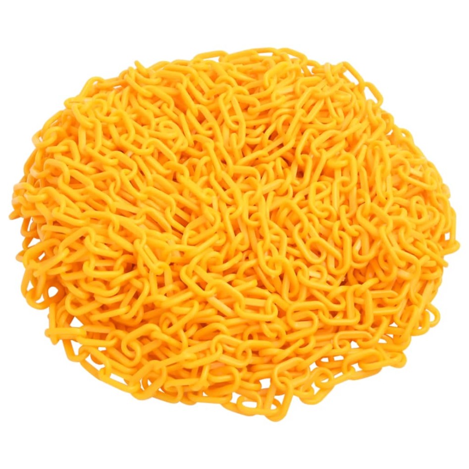 Cadena de advertencia plástico amarillo 100 m Ø8