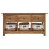 Aparador de madera maciza de caoba 100x30x50