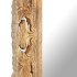 Espejo tallado a mano marrón 80x50 cm madera maciza de