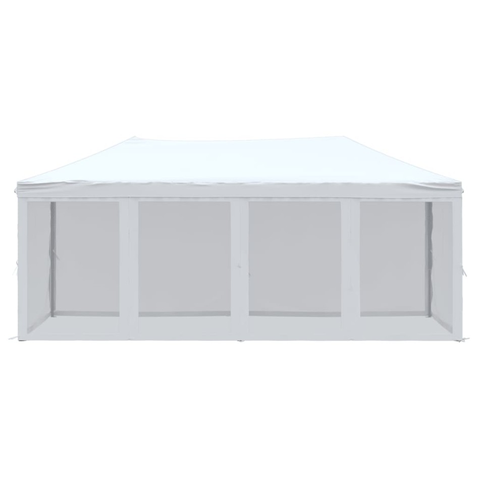 Carpa para fiestas plegable con paredes laterales blanca 3x6
