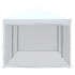 Carpa para fiestas plegable con paredes laterales blanca 3x6