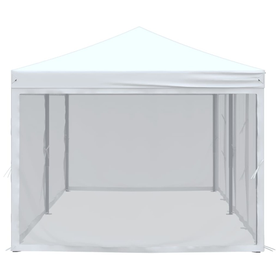 Carpa para fiestas plegable con paredes laterales blanca 3x6