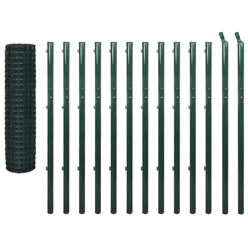 Set de Euro Valla acero verde 25x1,7