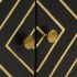 Aparador de madera maciza de mango negro y dorado 110x30x75