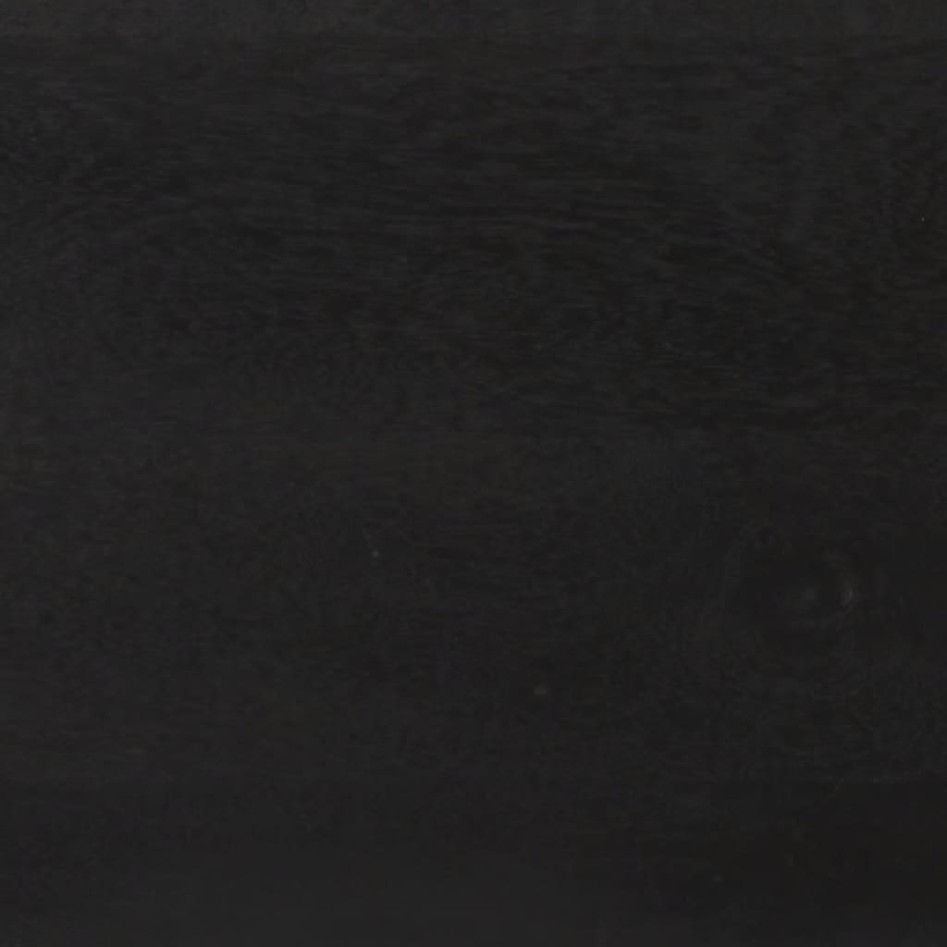 Aparador de madera maciza de mango negro y dorado 110x30x75