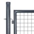 Puerta de malla de jardín acero galvanizado antracita