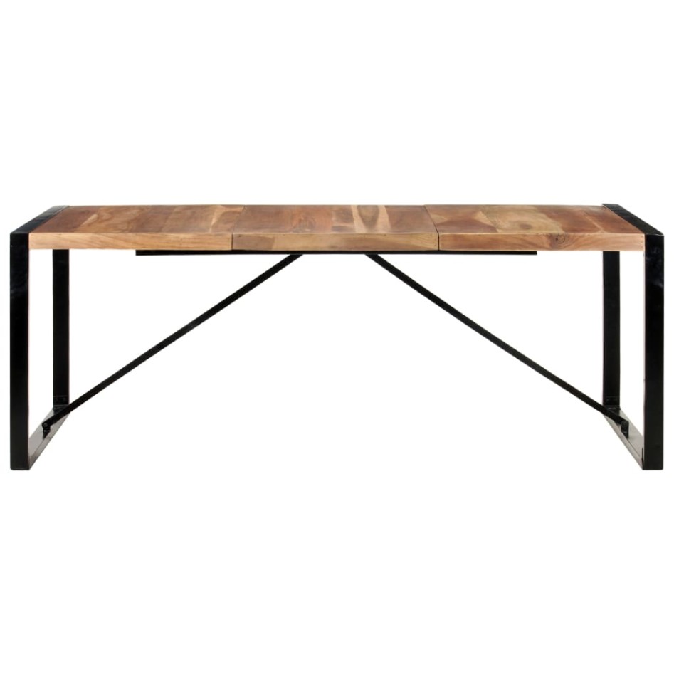 Mesa de comedor madera maciza con acabado sheesham