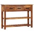 Aparador con 3 cajones madera maciza de acacia 110x30x80