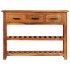Aparador con 3 cajones madera maciza de acacia 110x30x80