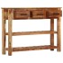Aparador con 3 cajones madera maciza de acacia 110x30x80