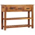 Aparador con 3 cajones madera maciza de acacia 110x30x80
