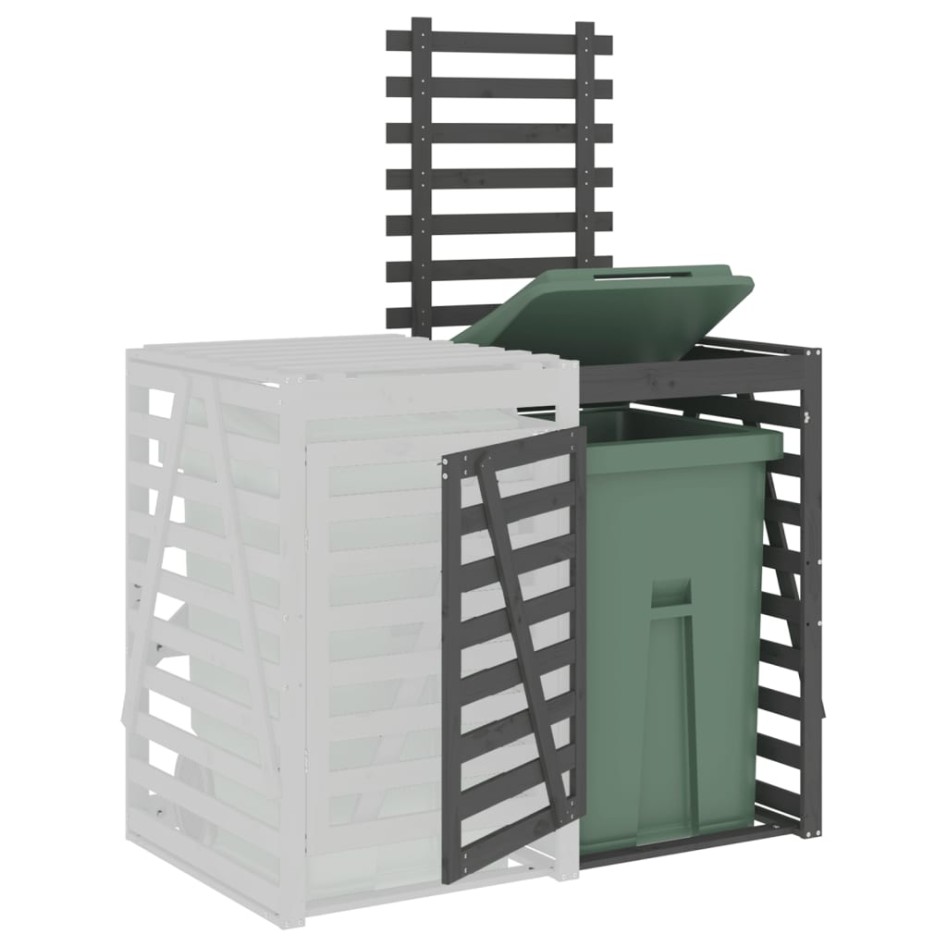 Extensión para cobertizo de cubos de basura madera de pino